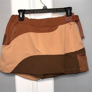 Outdoor Voices Brown and Tan Skort